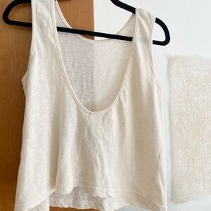 Purchased in Greece Brand "NEW" cream tank top